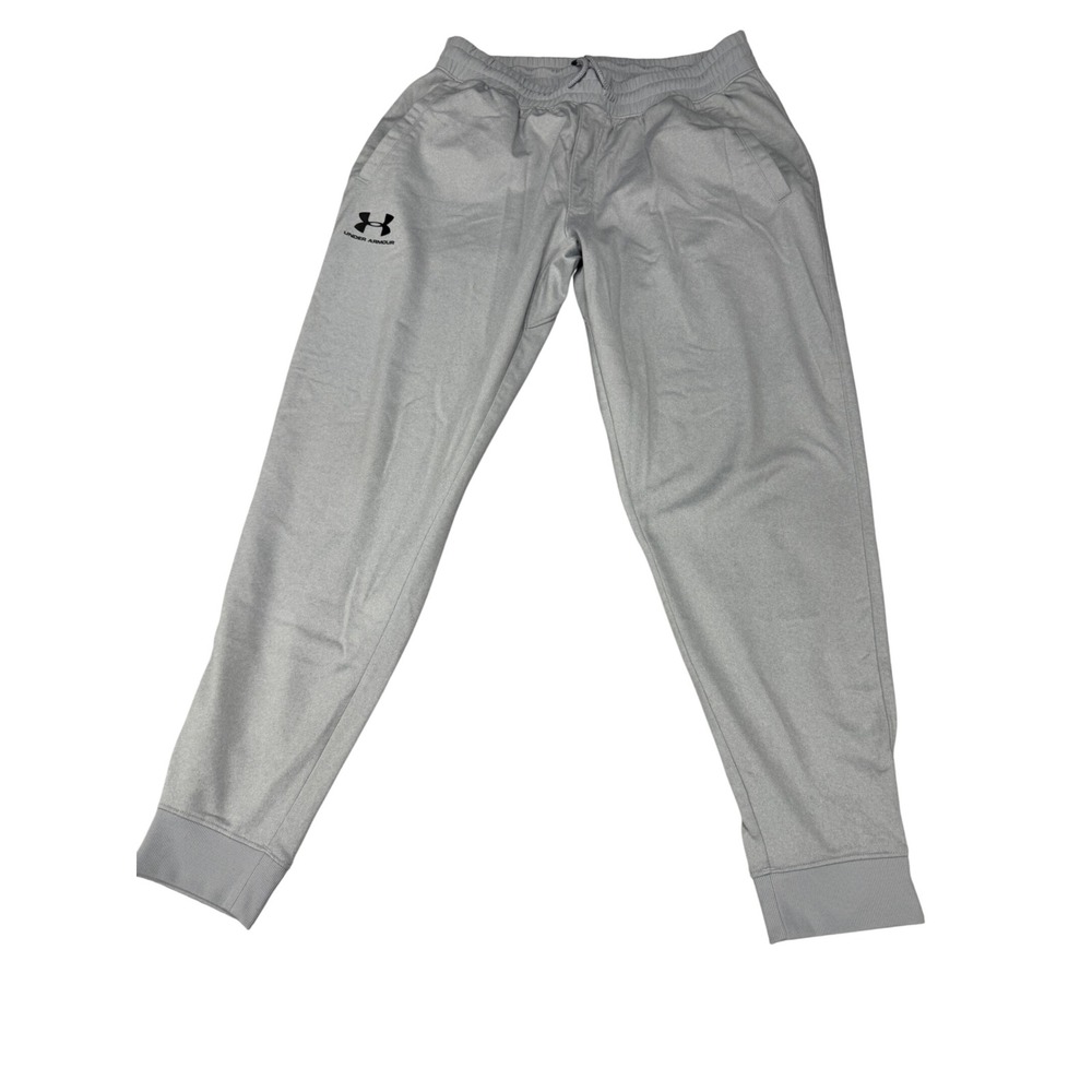 Under Armour ColdGear Mens XL Gray Loose Tapered Jogger Sweatpants